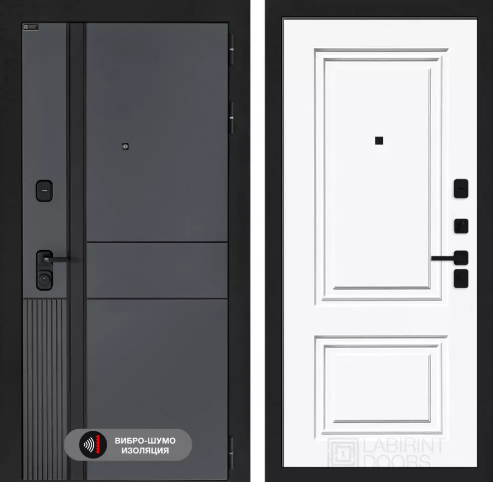 Входная дверь EVOLAB 26 - Эмаль RAL 9003