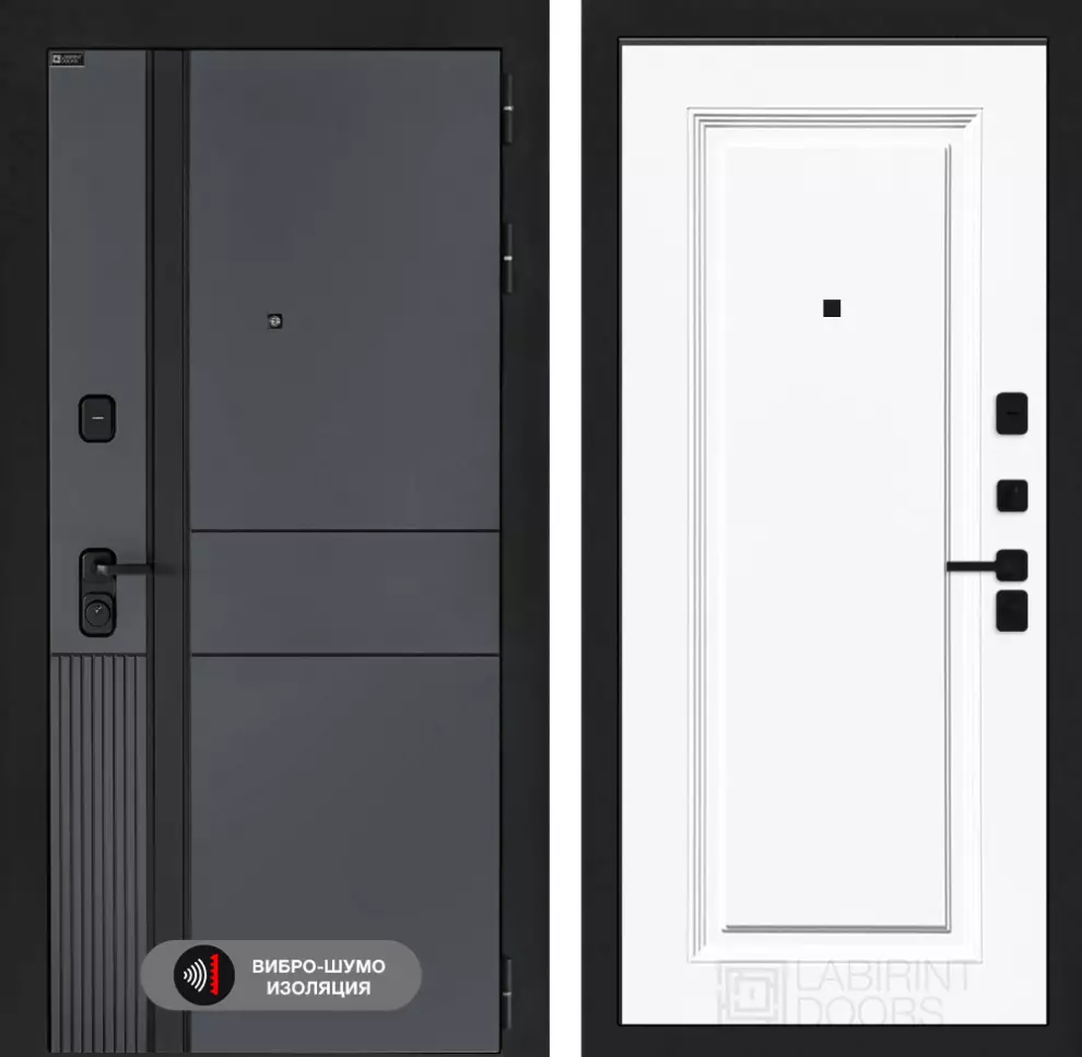 Входная дверь EVOLAB 27 - Эмаль RAL 9003