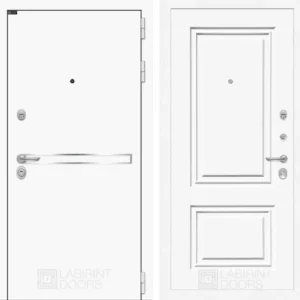 Входная дверь Лайн WHITE 26 - Эмаль RAL 9003